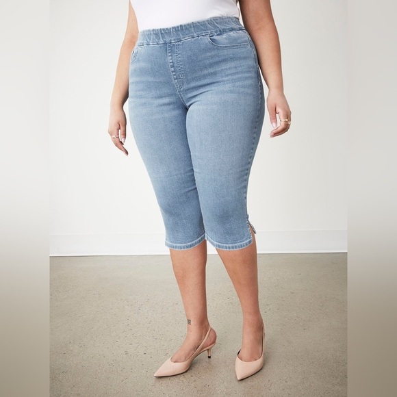 Pennington's Responsible, Savvy Fit, Denim Capri, Light Wash - d/C Jeans Size 16 - Picture 1 of 10